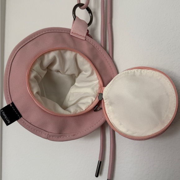 POP MART Labubu MONSTERS FALL IN WILD SERIES Hat Mini Bag Datura (pink mauve) - Picture 4 of 6